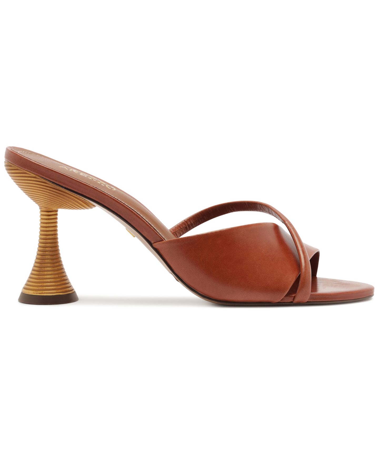 Женские сандалии Arezzo Luca Slide Dress Sandals, цвет: Коричневый — фото 2