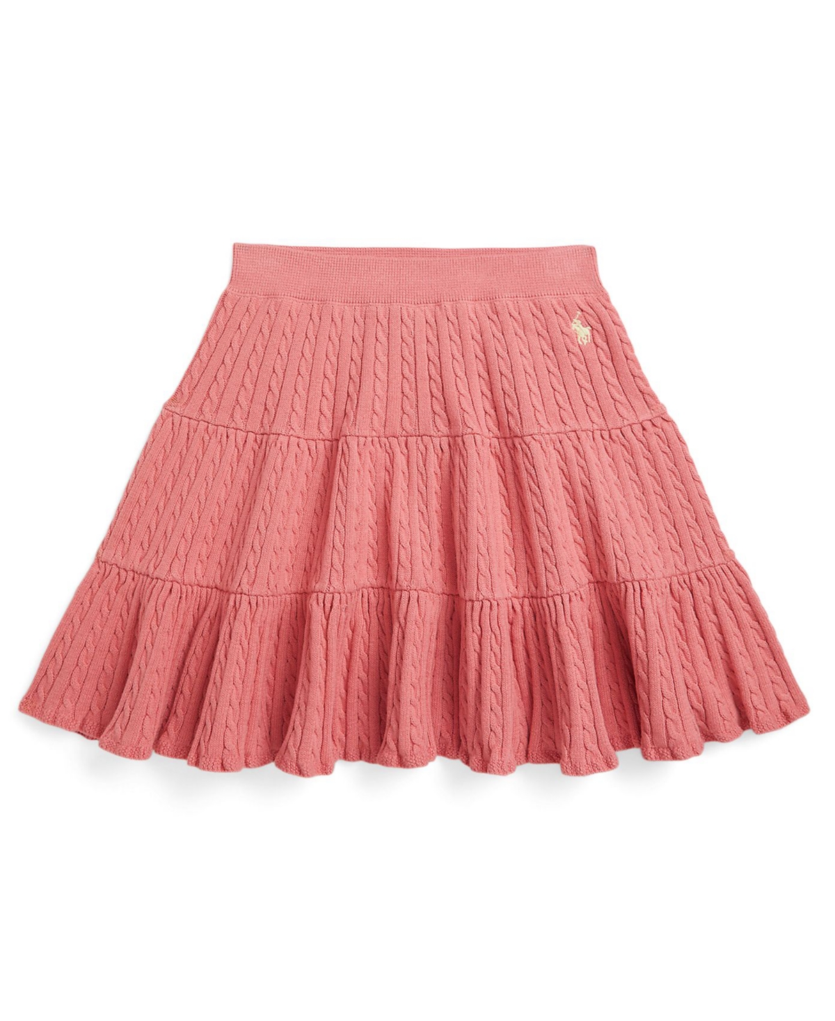 Polo Ralph Lauren Girls' 7-16 Mini-Cable Tiered Skirt