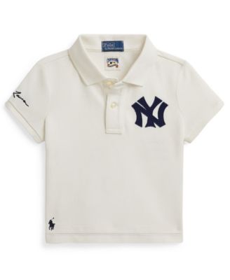 Girls' 2T-6X Two-Button Placket Yankees Polo Shirt