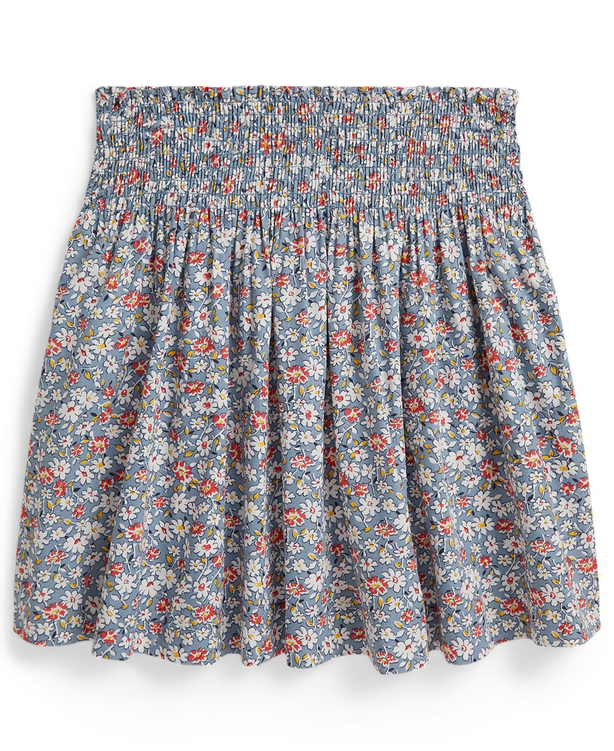 Polo Ralph Lauren Girls' 7-16 Floral Smocked Poplin Skirt