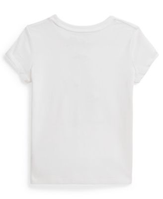 Girls' 2T-6X Polo Bear Crewneck Jersey T-Shirt