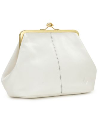 Sofia Small Leather Kisslock Clutch