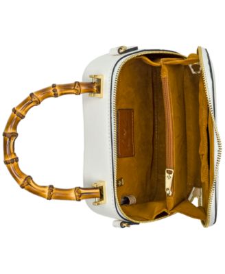 Lara Distressed Top Handle Small Crossbody Bag