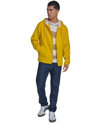 Men's Rubberized Hooded Rain Jacket