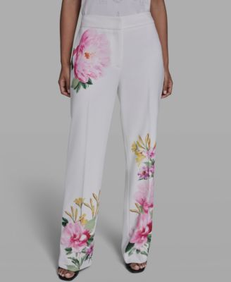 Women's Placed Floral Print Pants