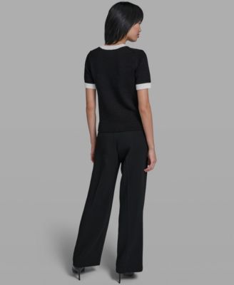 Women's Crew Neck Short-Sleeve Sweater