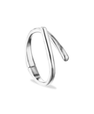 Sterling Silver Plated Alloy Bracelet in the Shape of a Tube