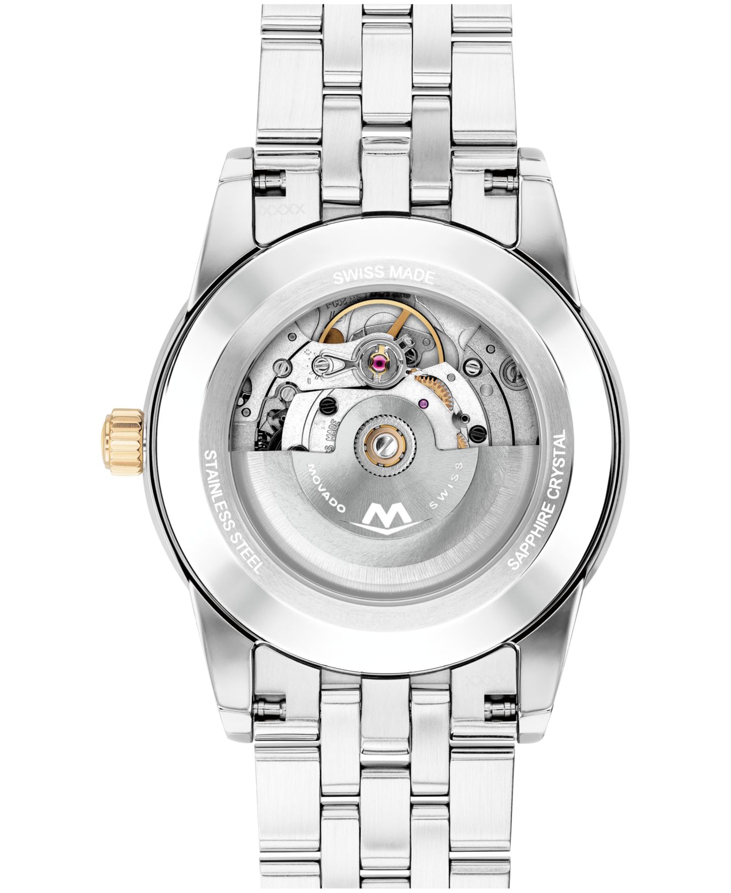 Мужские часы Movado Museum Classic Swiss Automatic Stainless Steel Light Yellow Pvd Steel Watch, 40mm — фото 3