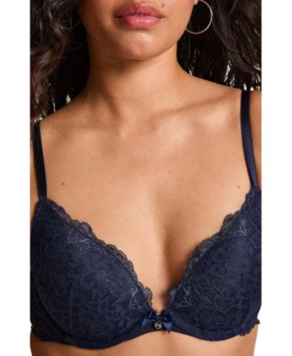 Hunkemoller Women's Marine Padded Underwired Push-Up Bra