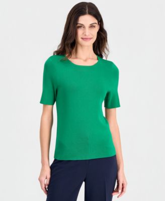 Women's Short-Sleeve Sweater T-Shirt