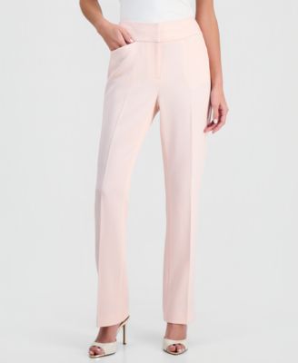 Petite Mid-Rise Bell Bottom Pants