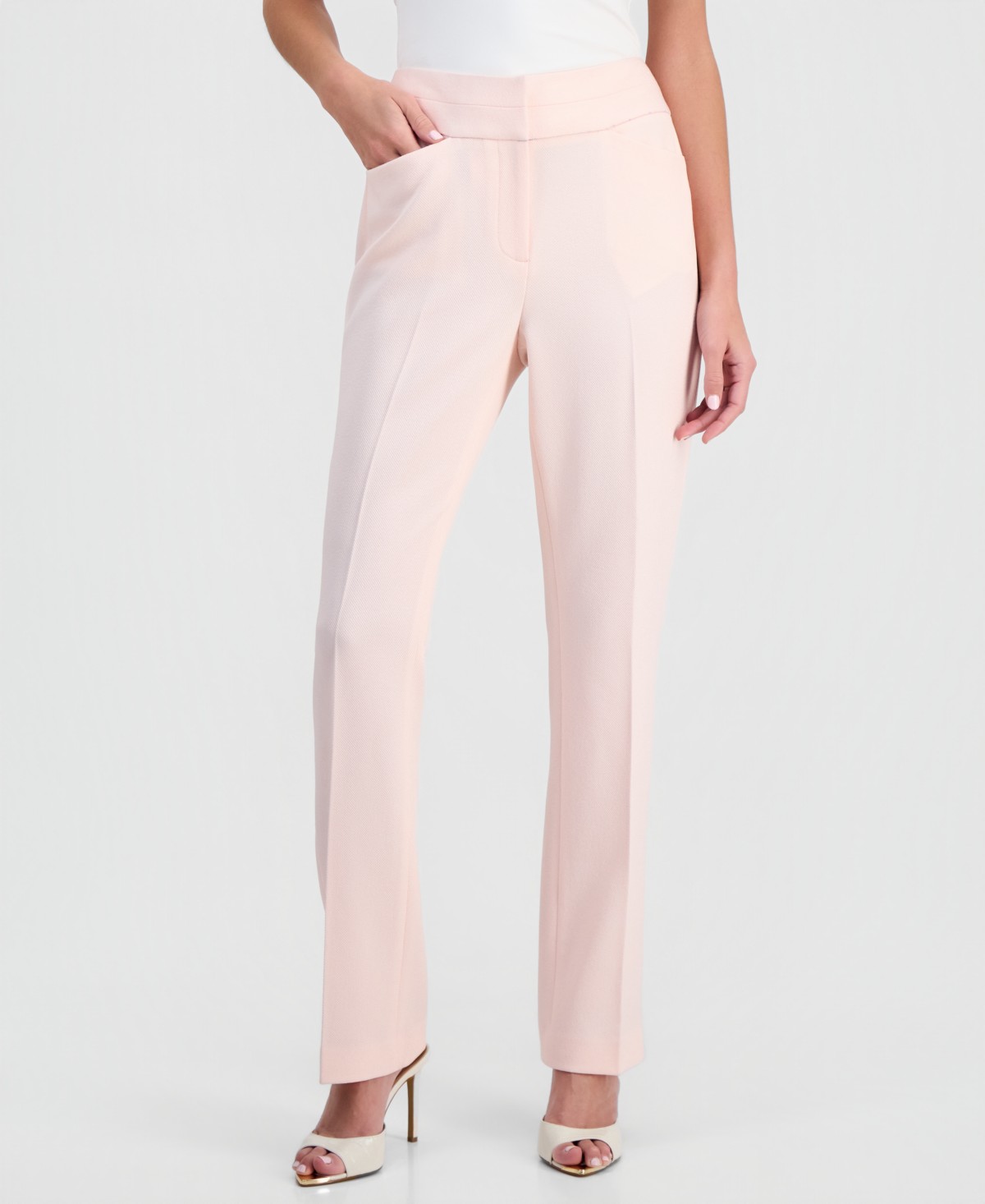 Женские брюки Tahari ASL Women's Twill Flat-Front Straight-Leg Pants — фото 1