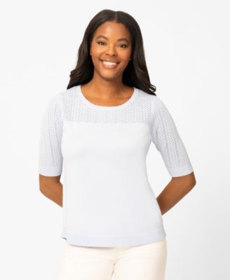 Women's Cable Round Hem Sweater