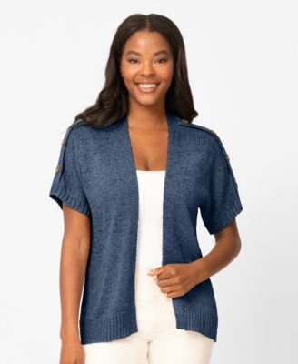 Women's Button Shoulder Cardigan