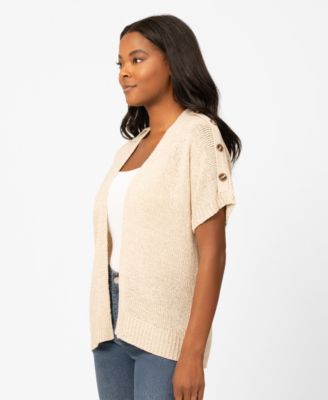 Women's Button Shoulder Cardigan