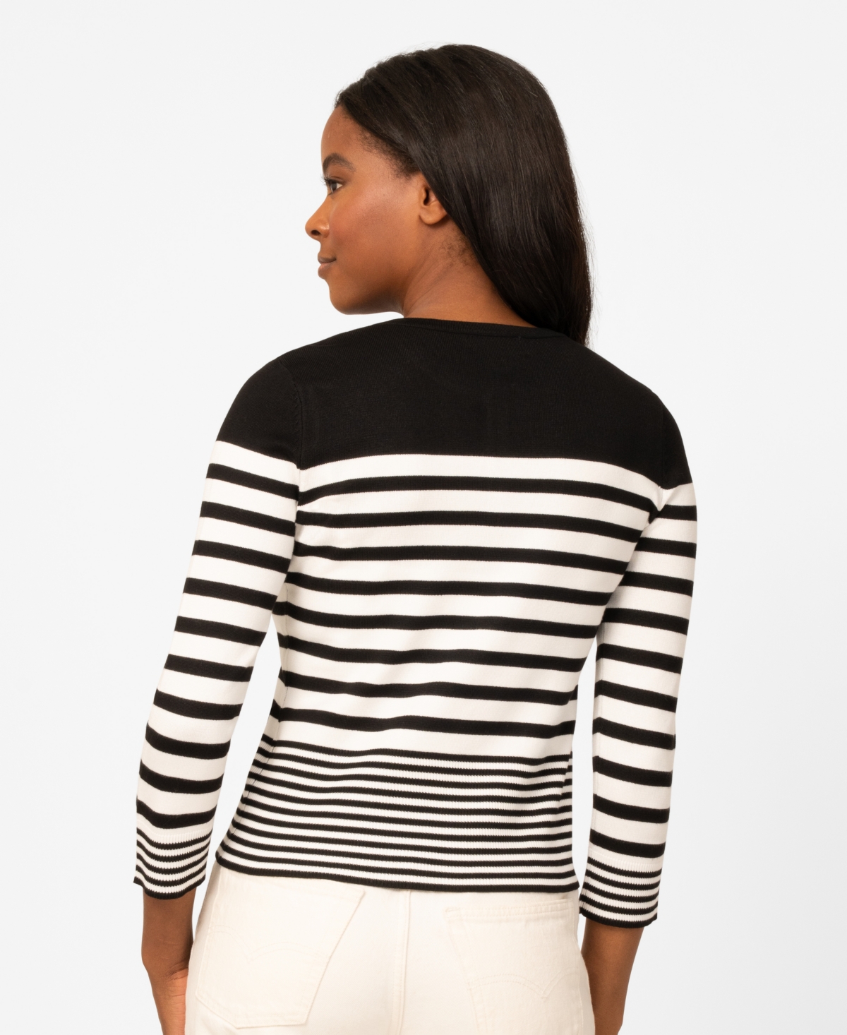 Melissa Paige Women's Mix Stripe Cardigan Top, Macy's Exclusive