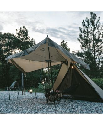 4 Season Hot Tent with Stove Jack, Windproof Waterproof Cold Weather Winter Tents for Camping