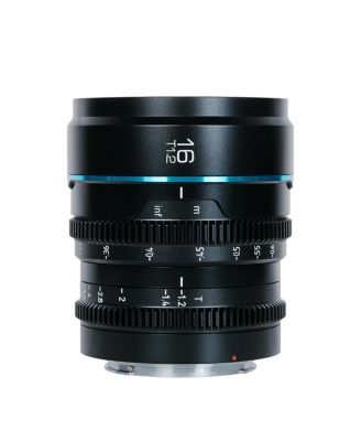 Nightwalker Series 16mm T1.2 S35 Manual Focus Cine Lens for RF Mount, Black