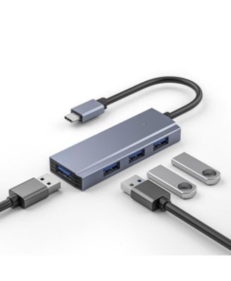 4-in-1 USB C Hub with 4 USB 3.0 Ports, 5Gbps High-Speed Data Transfer, Docking Station