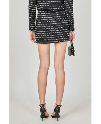 Women's Striped Tweed Skirt