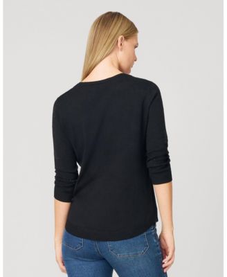 Women's Textured Heart & Bow Knit Top