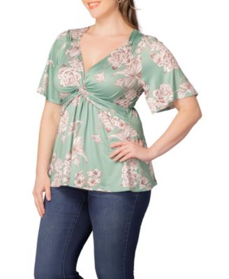 Plus Size Abby Twist Front Top
