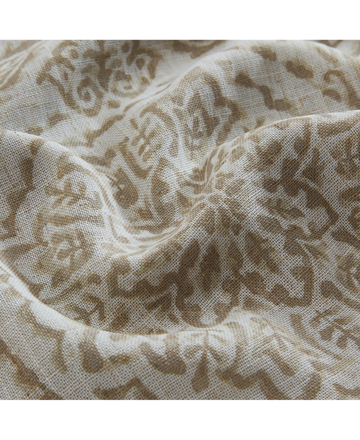 Elrene Home Fashions Giovanni Medallion Linen Blend Window Curtain Panel