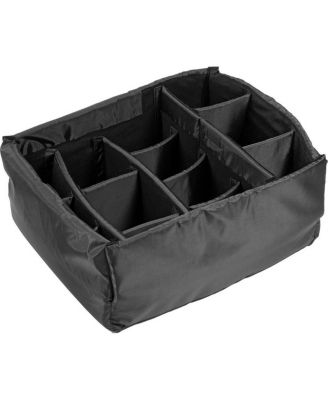 1620 Watertight Wheeled Hard Case, Bundle with 1625 Padded Divider Set, Black