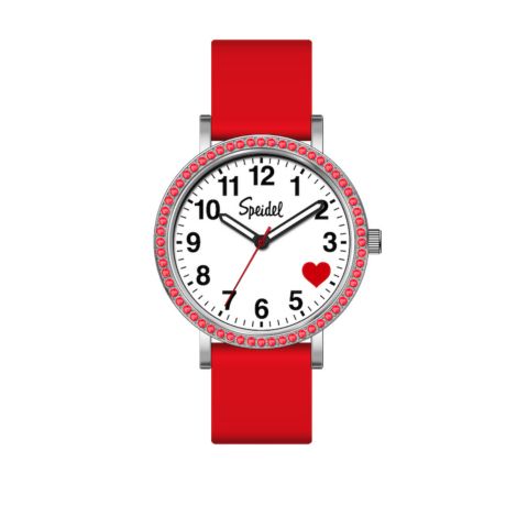 Детские часы Speidel Brilliance Heart Silver, цвет: Красный