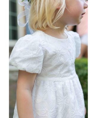Toddler Girls Embroidered Floral Dress