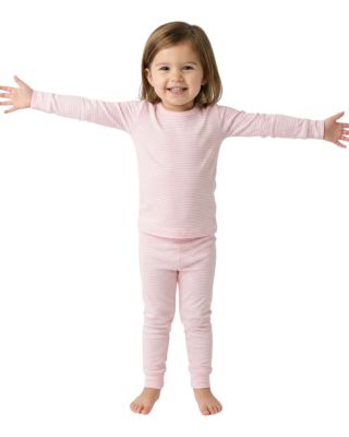 Girls Peony Stripe Pajama Set