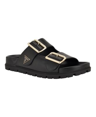 Women's Fasten Double-Buckle Footbed Sandals
