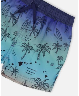 Boys Boardshorts Beach Print