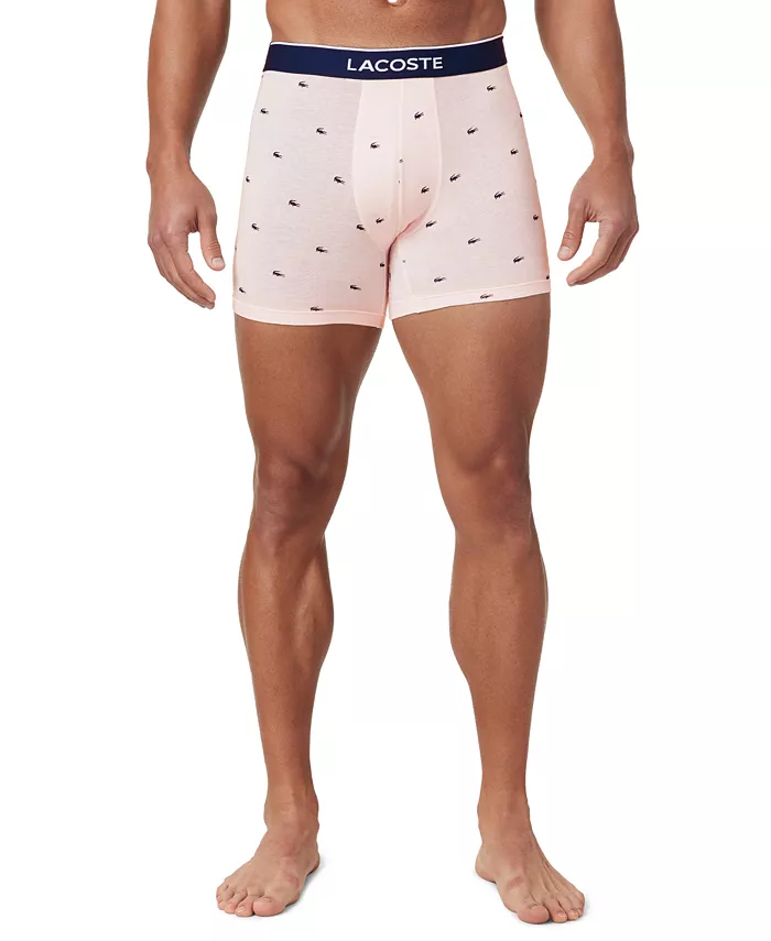 Men's Cotton Stretch Mini-Crocodile Boxer Briefs, 3-Pack - thumbnail 9