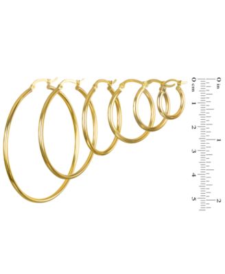 Hoop Earrings in 10k Yellow Gold
