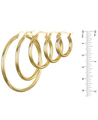 Hoop Earrings in 10k Yellow Gold