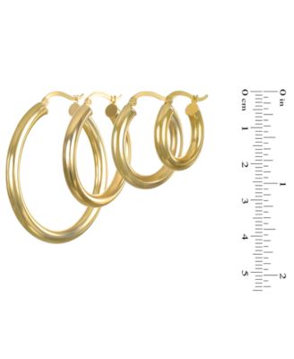 Hoop Earrings in 10k Yellow Gold