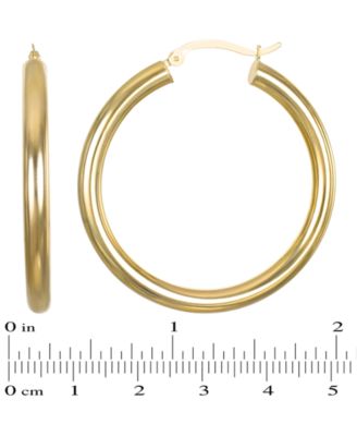 Hoop Earrings in 10k Yellow Gold