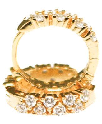 Eterna Gold-Tone Hoop Earrings