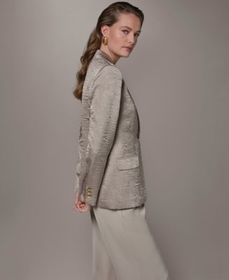 Women's Novelty One-Button Peak Lapel Blazer