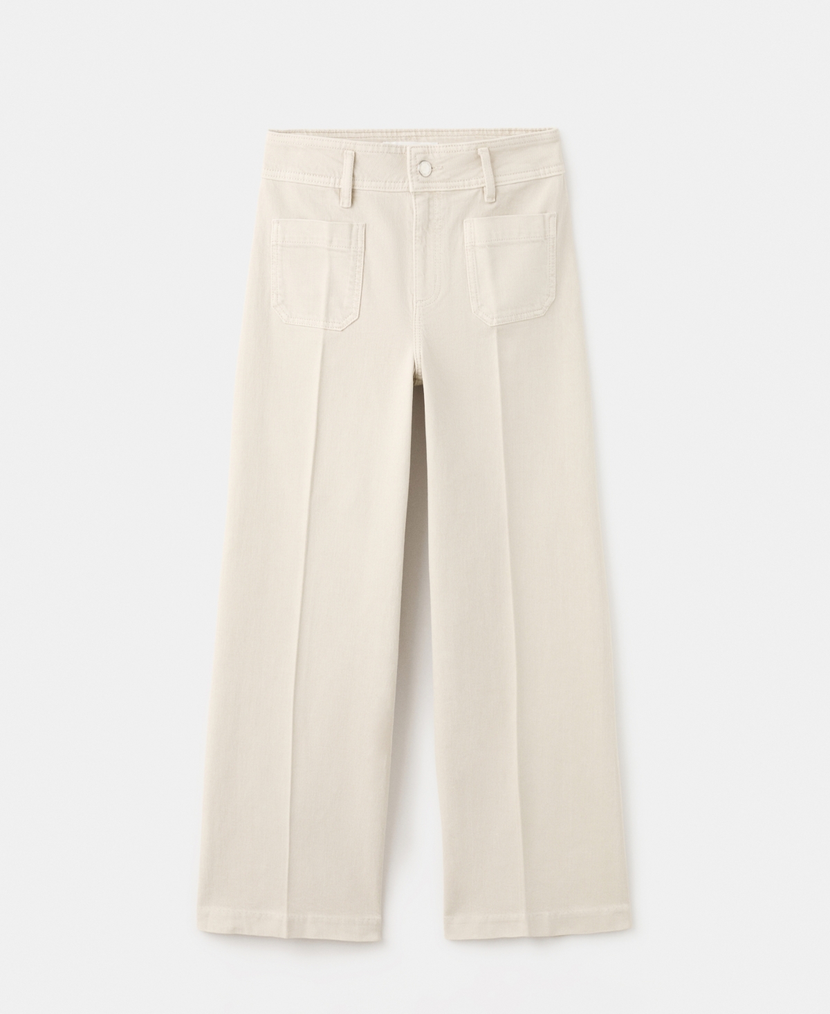 Mango Women's Pockets Wide-Leg Jeans