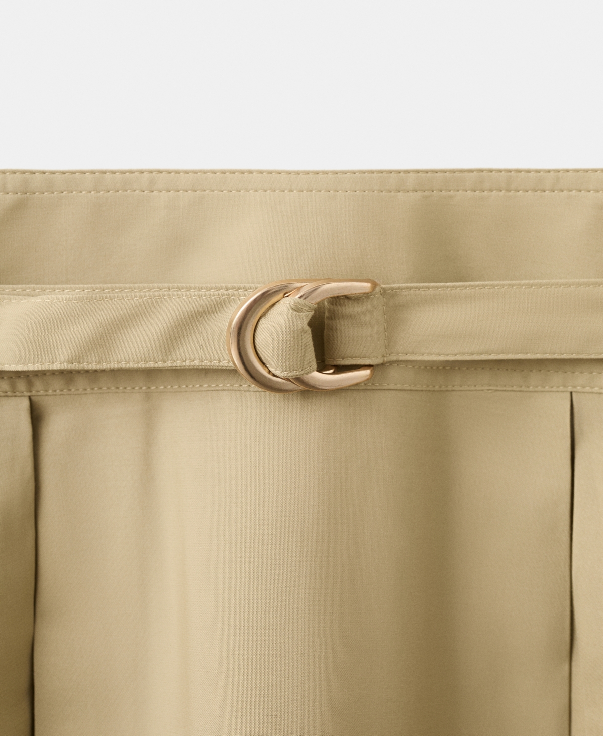 Mango Women's Belt Flared Midi-Dress