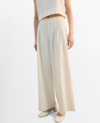 Women's Straight-Fit Pleated Pants