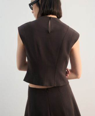 Women's Wide Straps Fitted Top