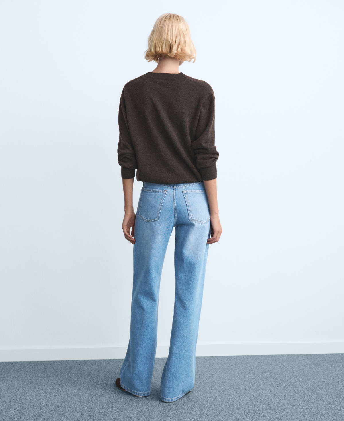 Mango Women's Danila High-Waisted Wide-Leg Jeans