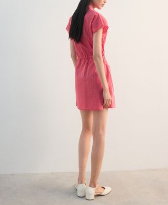 Women's Striped Shirt Dress