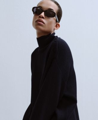 Women's Buttons Perkins-Neck Sweater