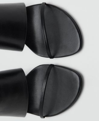 Women's Straps Heeled Leather Sandals