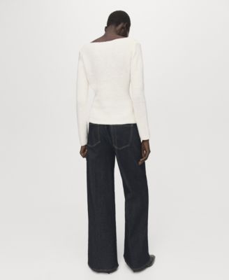 Women's Seam Detail Knitted Sweater