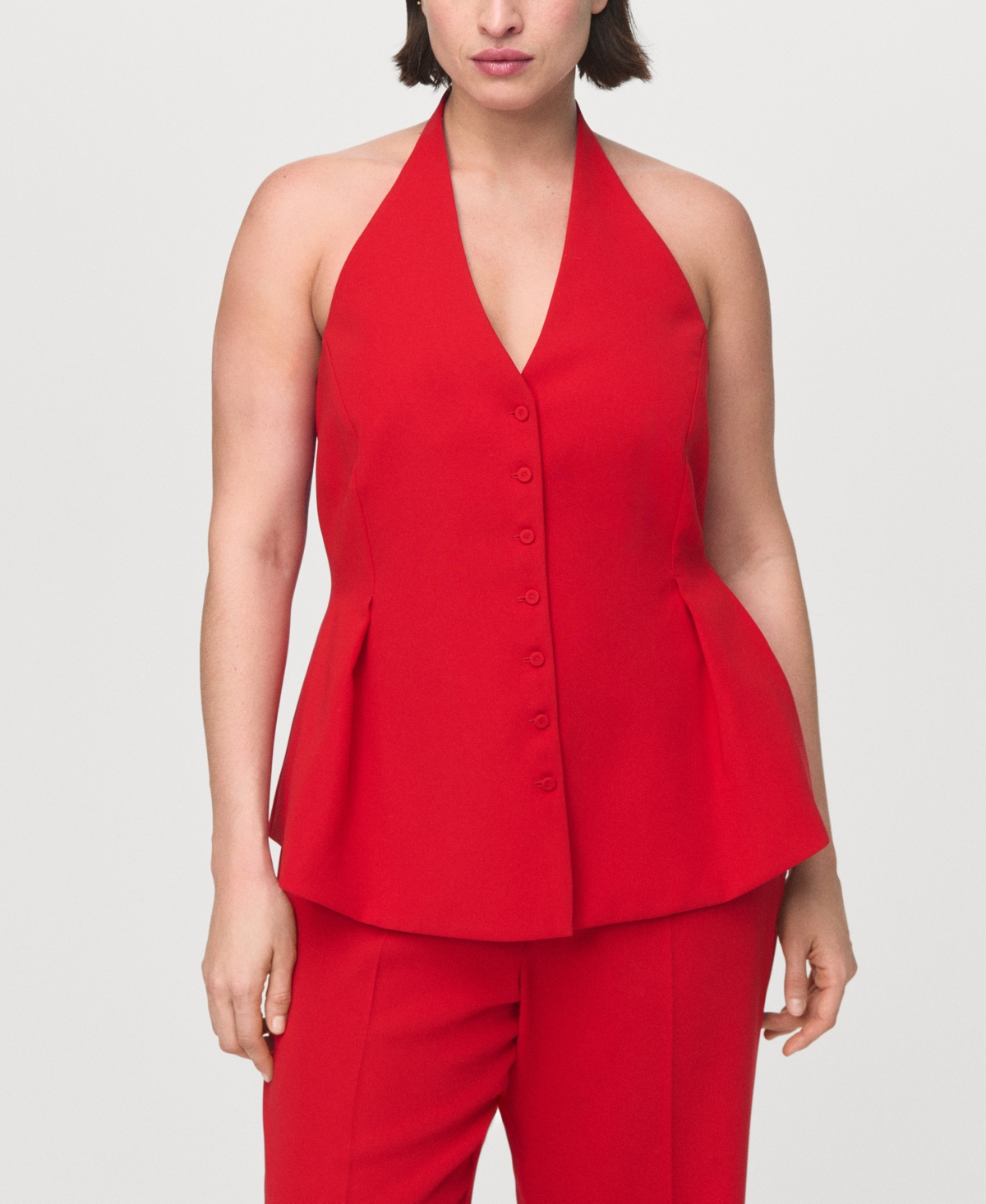 Mango Women's High-Waist Suits Pants